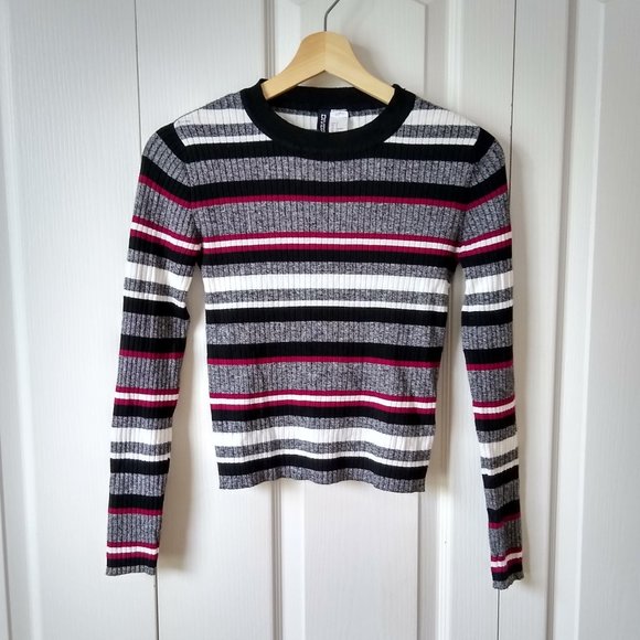 H&M Lightweight Striped Ribbed Sweater - Picture 1 of 5